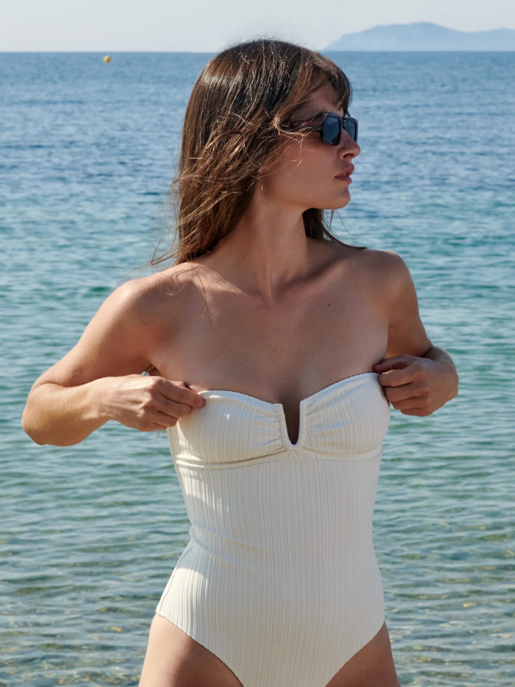 Maillot de bain Richie Vert brillant ALBERTINE Maison Caldeira