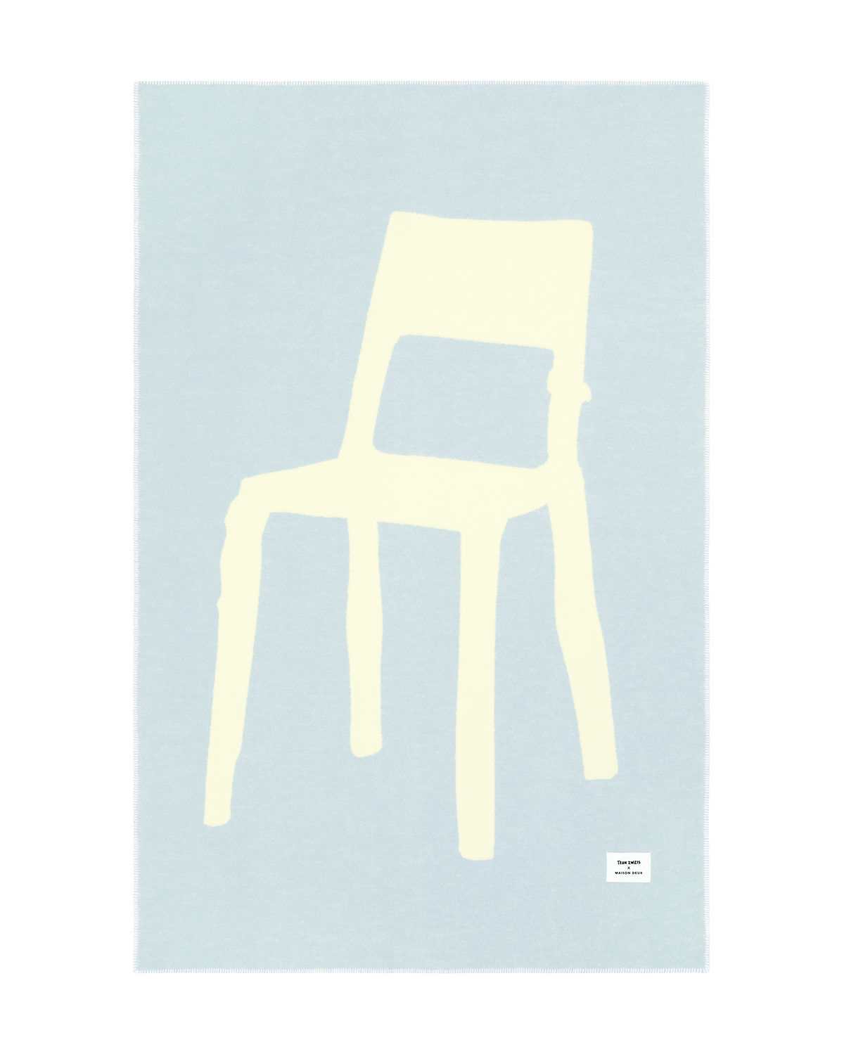 maison-caldeiraPlaid Splitted Chair Bleu Jaune Beurre 130 x 200 cm