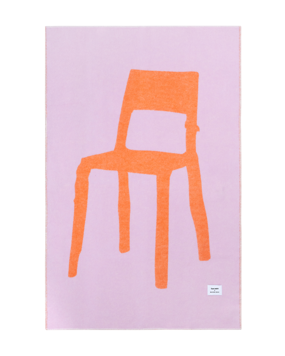 maison-caldeiraPlaid Splitted Chair Lilas Orange 130 x 200 cm