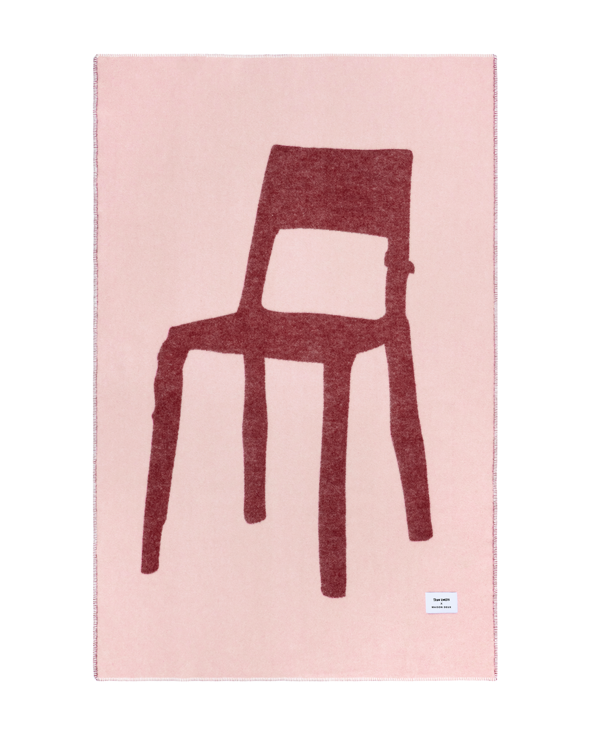 maison-caldeiraPlaid Splitted Chair Rose Bordeaux 130 x 200 cm