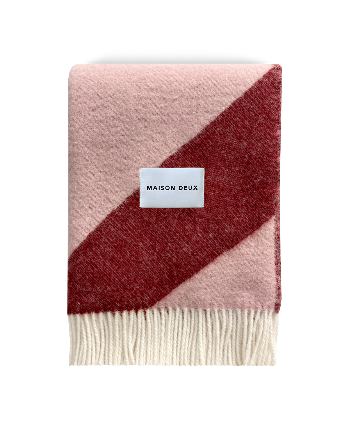 maison-caldeiraPlaid-Maison-Deux-Couverture-Swirl-Rose-Bordeaux