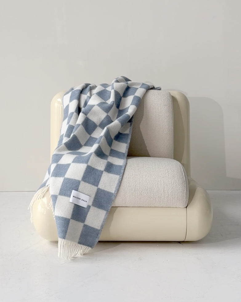 maison-caldeiraCouverture Damier Denim Blanc
