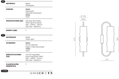 Applique Canna - Caldeira