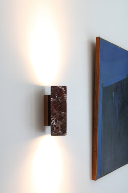 Applique Kali carrée - marbre - Baccaris - Design Contemporain - Maison Caldeira