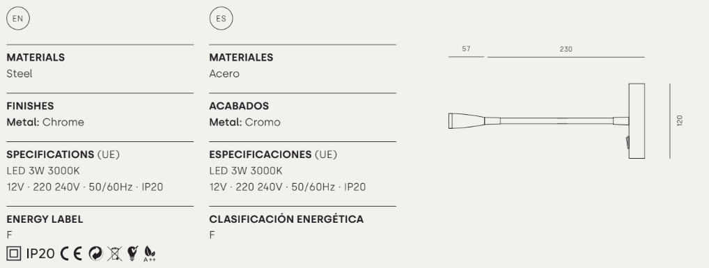 Applique murale FIND (A1110) – Aromas del Campo - Caldeira