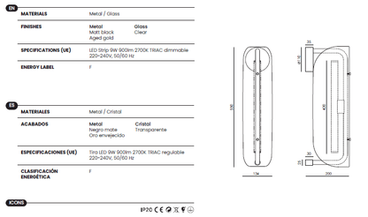 Applique murale LIDA L – Aromas del Campo - Caldeira