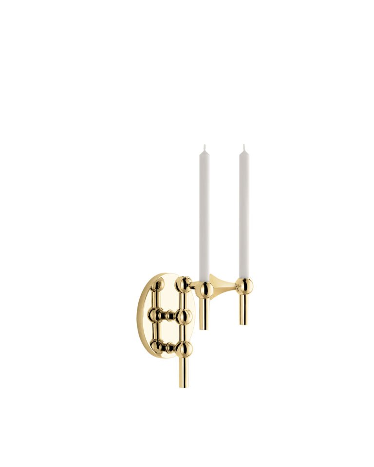 Applique murale pour bougeoirs - Gold - Stoff nagel - Design Contemporain - Maison Caldeira