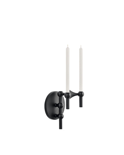 Applique murale pour bougeoirs - Noir - Stoff nagel - Design Contemporain - Maison Caldeira