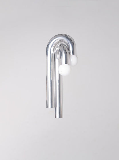 Applique Potence double - Chrome - Axel Chay - Design Contemporain - Maison Caldeira