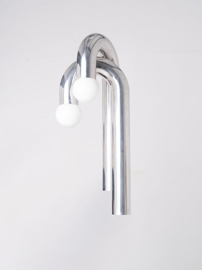 Applique Potence double - Chrome - Axel Chay - Design Contemporain - Maison Caldeira
