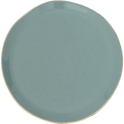 Assiette Bonjour Ø22,8 cm - Ardoise (lot de 4) - Caldeira