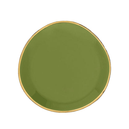 Assiette Bonjour Ø9 cm - Branche de sapin Ever Green (lot de 4) - Caldeira