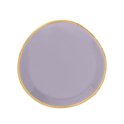 Assiette Bonjour Ø9 cm - Lila (lot de 4) - Caldeira