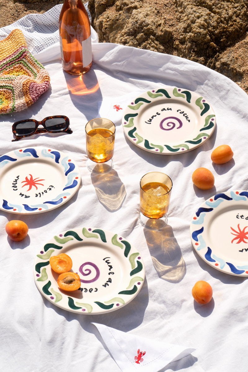 Assiettes Cala Secreta – Octaevo - Maison Caldeira