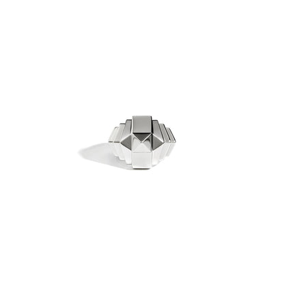 Bague Mini Rockway Pyramide - Argent - Statement - Design Contemporain - Maison Caldeira