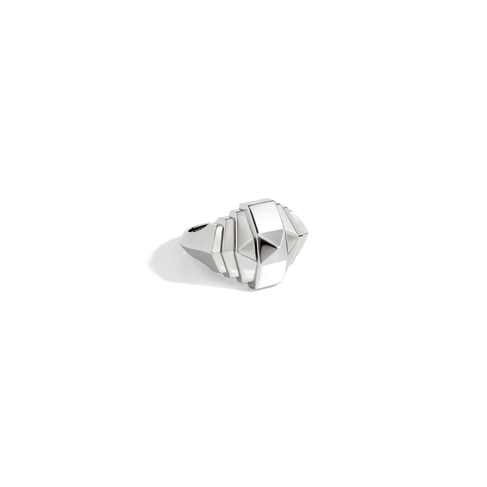 Bague Mini Rockway Pyramide - Argent - Statement - Design Contemporain - Maison Caldeira