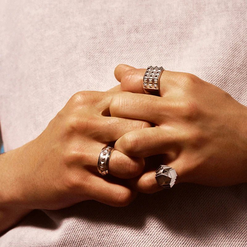 Bague Rockaway Spinner - Argent - Statement - Design Contemporain - Maison Caldeira