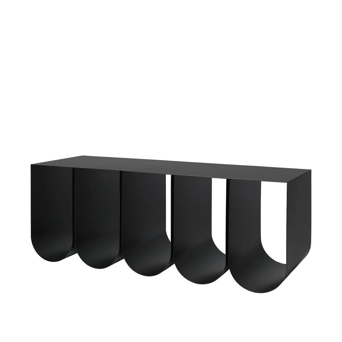 Banc 5 courbes - Noir - Kristina Dam studio - Scandinave - Maison Caldeira