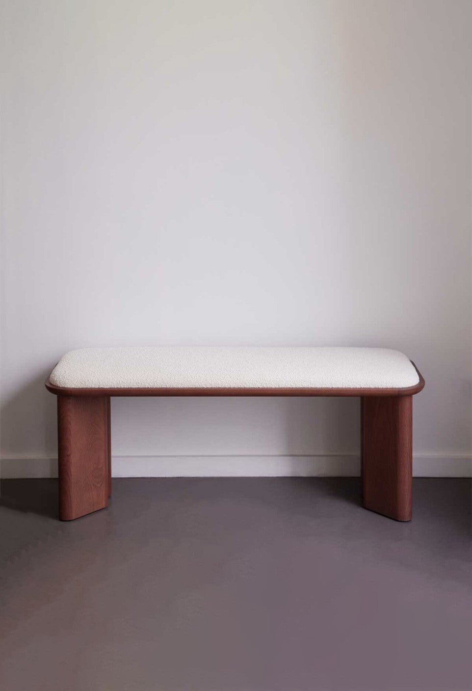 Banc Lazare - Frêne Finition Noyer - Maison Caldeira