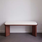 Banc Lazare - Frêne Finition Noyer - Maison Caldeira