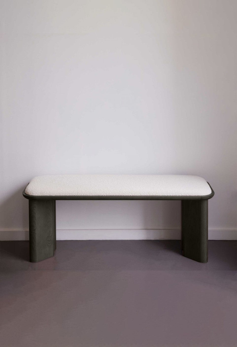 Banc Lazare - Frêne Lasuré Noir - Maison Caldeira