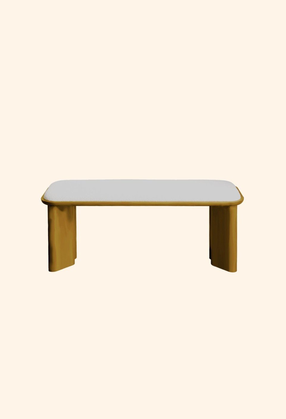 Banc Lazare - Laqué Ambre - Maison Caldeira
