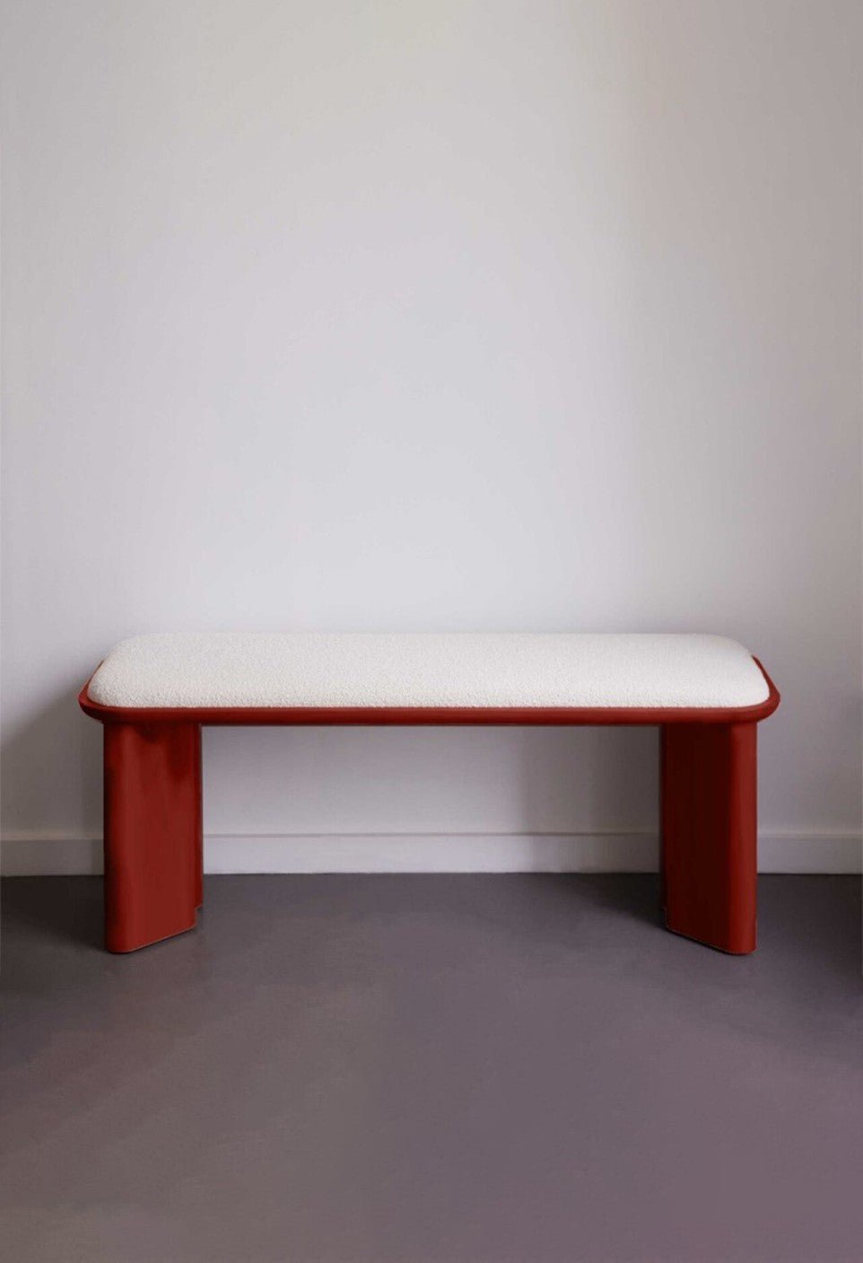 Banc Lazare - Laqué Bordeaux - Maison Caldeira