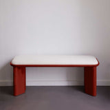 Banc Lazare - Laqué Bordeaux - Maison Caldeira