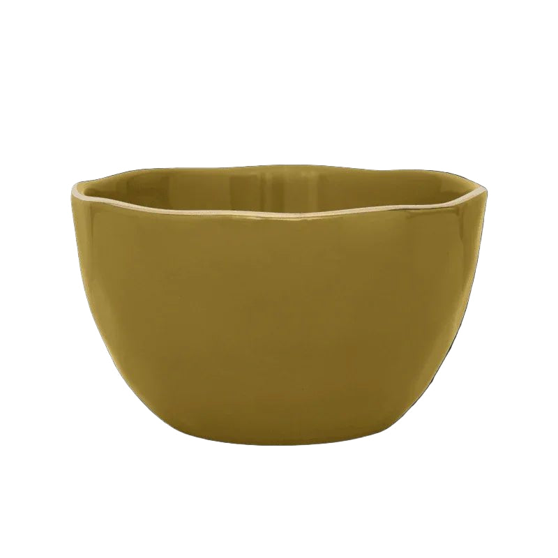 Bol Bonjour Ø14 cm - Ambre Vert (lot de 4) - Caldeira