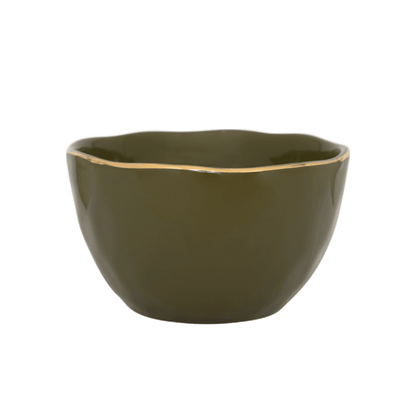 Bol Bonjour Ø14 cm - Vert Sapin (lot de 4) - Caldeira