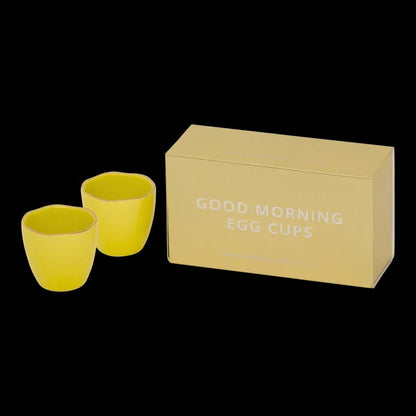 Bon matin coquetier Limelight, ensemble de 2, dans un emballage cadeau (ensemble de 2) - Caldeira