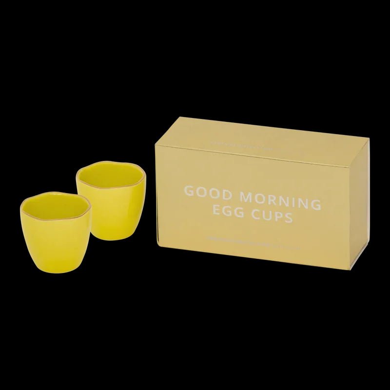 Bon matin coquetier Limelight, ensemble de 2, dans un emballage cadeau (ensemble de 2) - Caldeira