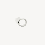 Boucle d’oreille Spike - Diamants, argent et agate noire - Maison Caldeira