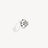 Boucle d’oreille Spike - Diamants, argent et agate noire - Maison Caldeira