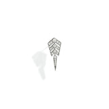 Boucle d’oreille Stairway S - Argent et diamants - Maison Caldeira