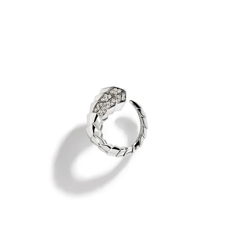 Boucle d’oreille Stairway - Diamants & Argent - Statement - Design Contemporain - Maison Caldeira