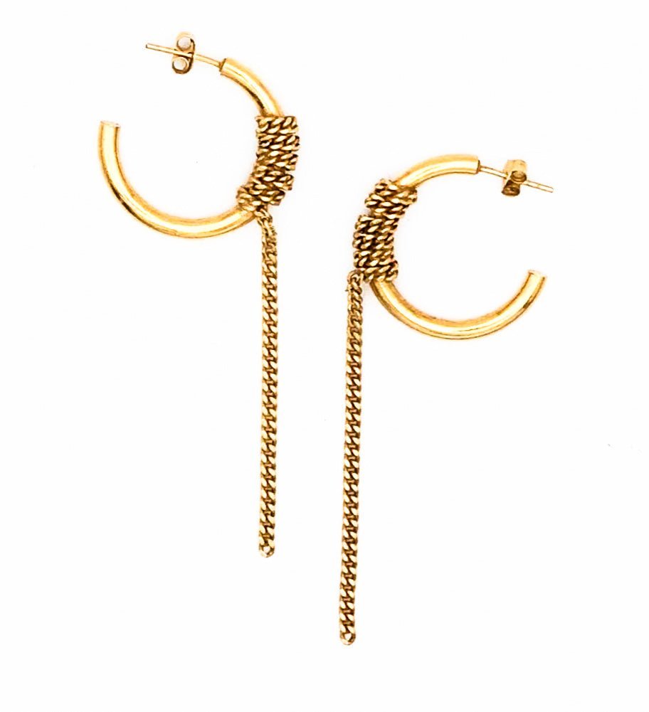 Boucles d'oreilles Strass Alma - Maison Caldeira