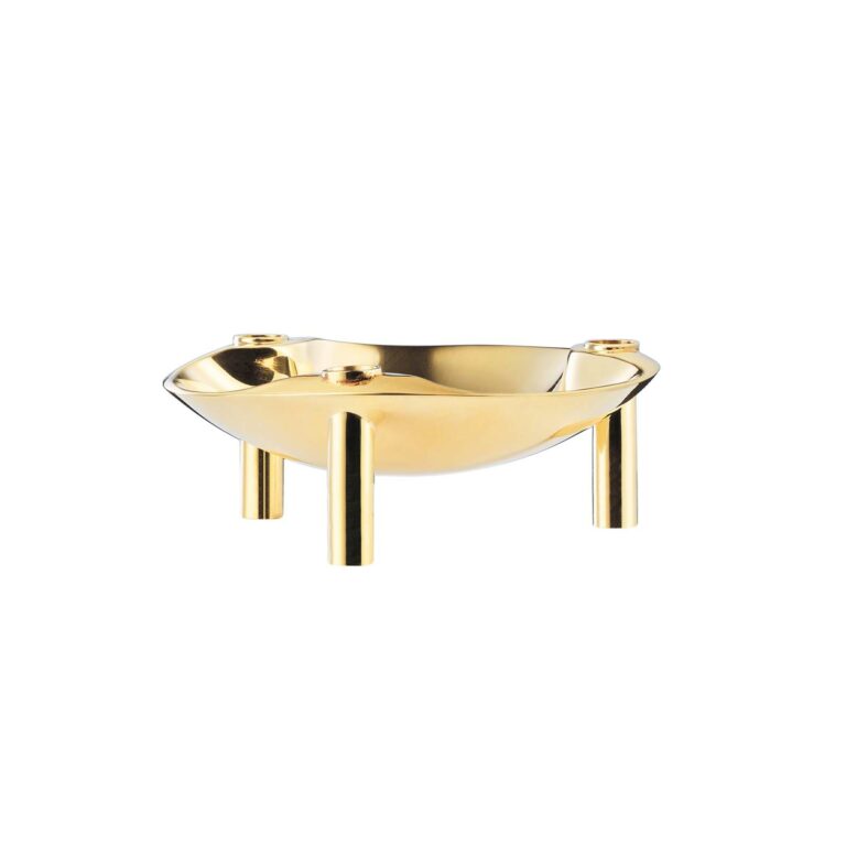 Bougeoir Bol - Or - Stoff nagel - Design Contemporain - Maison Caldeira