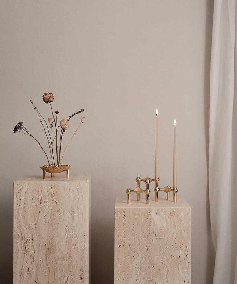 Bougeoir Bol - Or - Stoff nagel - Design Contemporain - Maison Caldeira