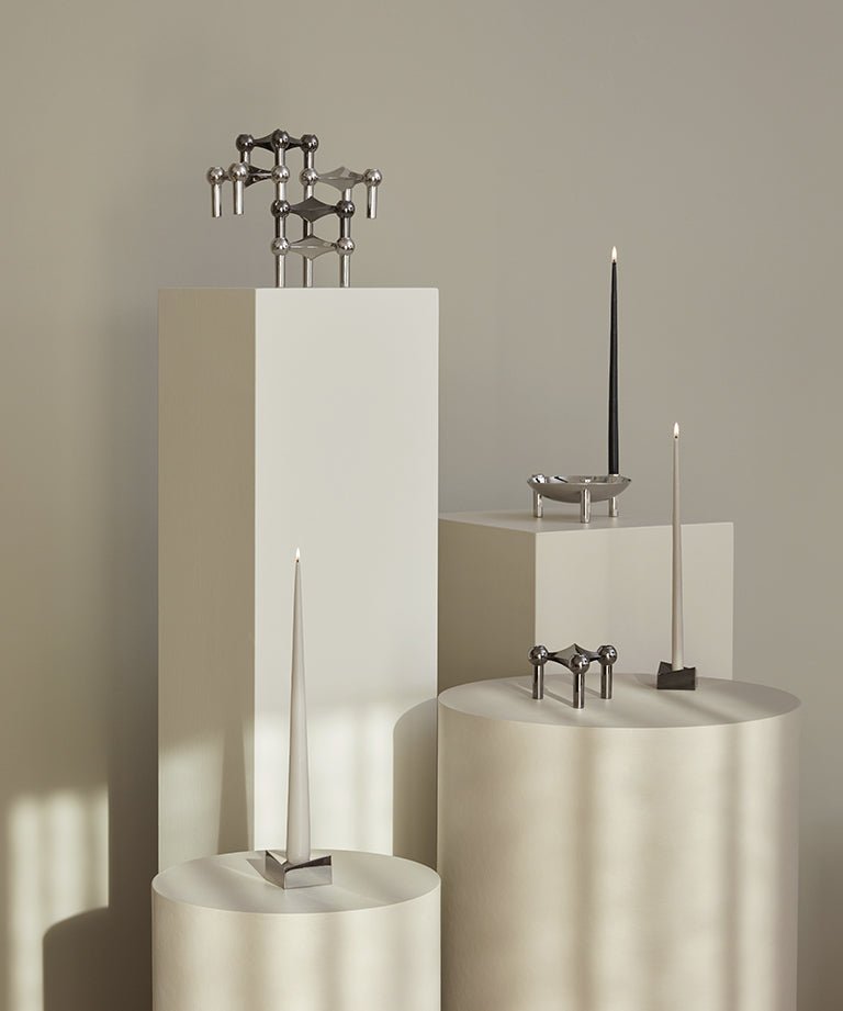 Bougies fines - Noir - Stoff nagel - Design Contemporain - Maison Caldeira