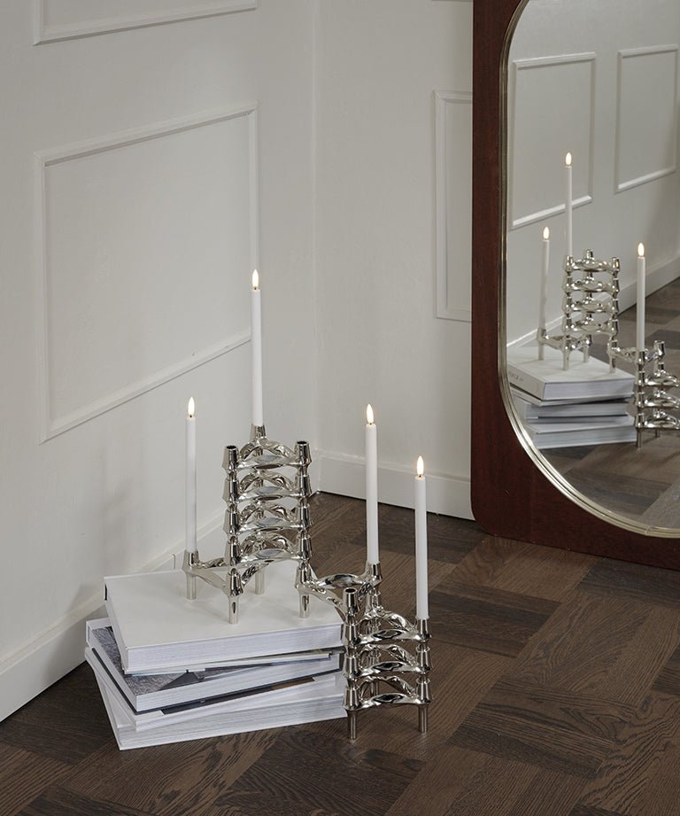 Bougies led - Blanc - Stoff nagel - Design Contemporain - Maison Caldeira