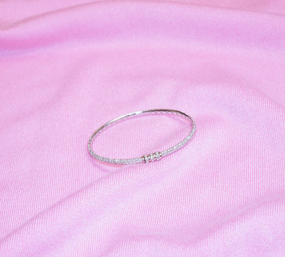 Bracelet Reptile - Diamants & Or blanc - Statement - Design Contemporain - Maison Caldeira