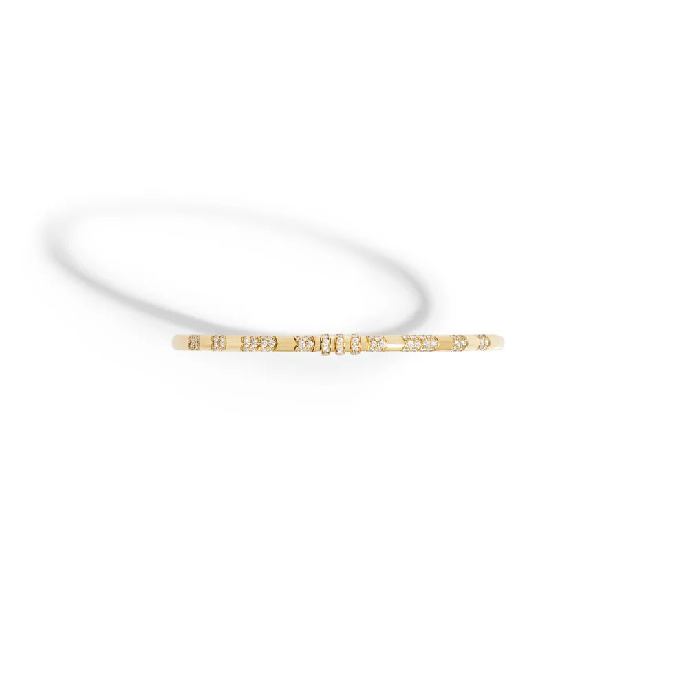 Bracelet Reptile - Diamants & Or blanc - Statement - Design Contemporain - Maison Caldeira