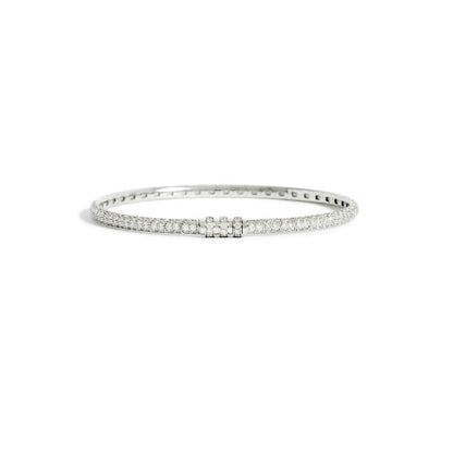 Bracelet Reptile - Diamants & Or blanc - Statement - Design Contemporain - Maison Caldeira