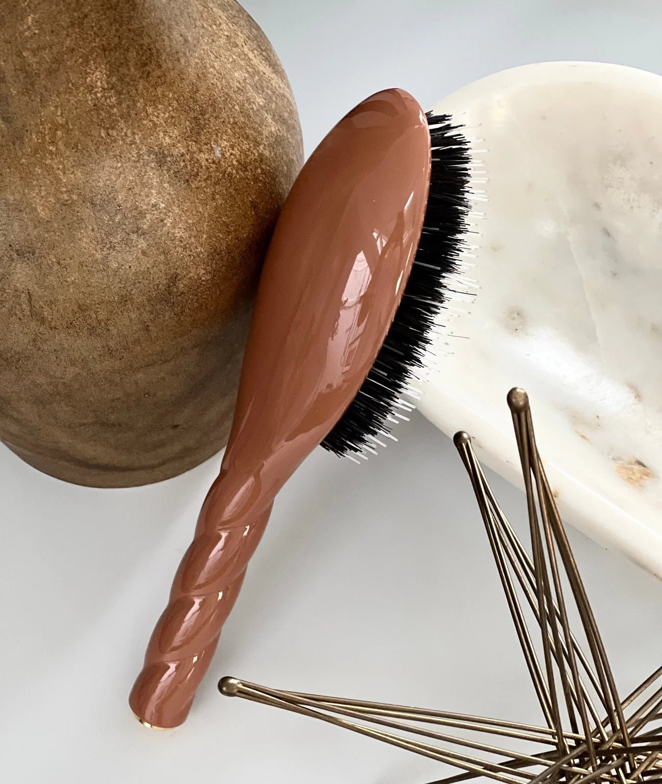 Brosse à cheveux - N.02 L'INDISPENSABLE Terracotta - Maison Caldeira