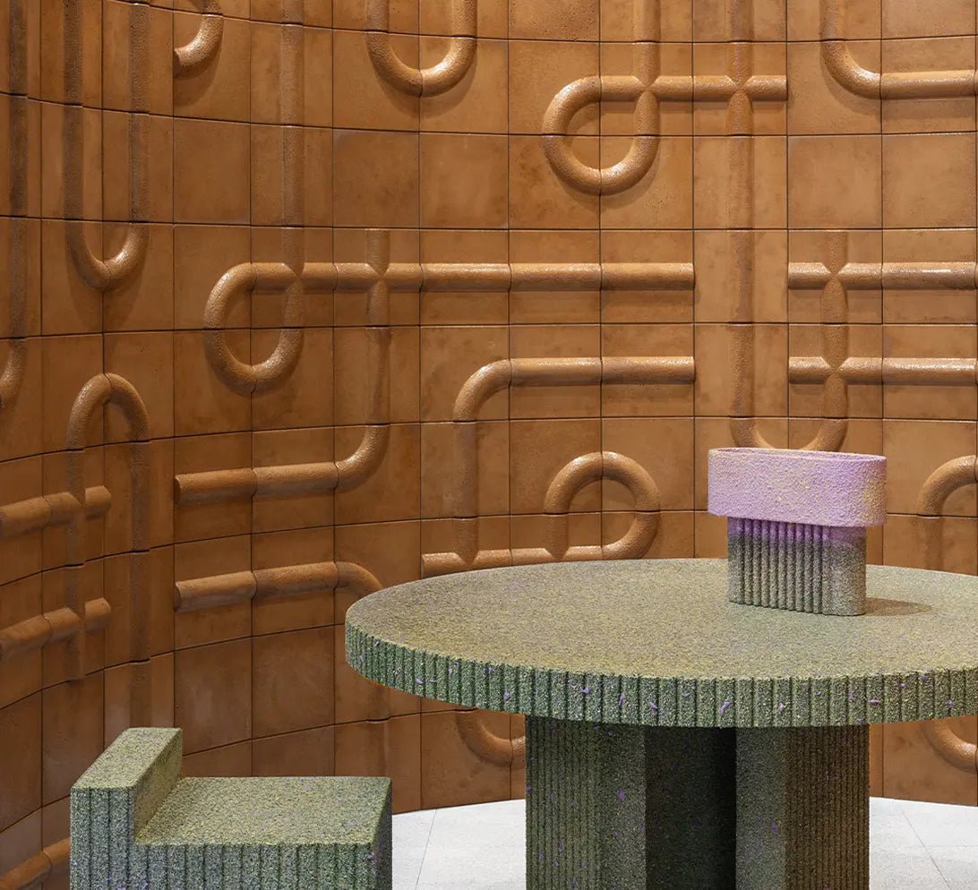 Calle - revêtement mural by Patricia Urquiola - Caldeira-cimento