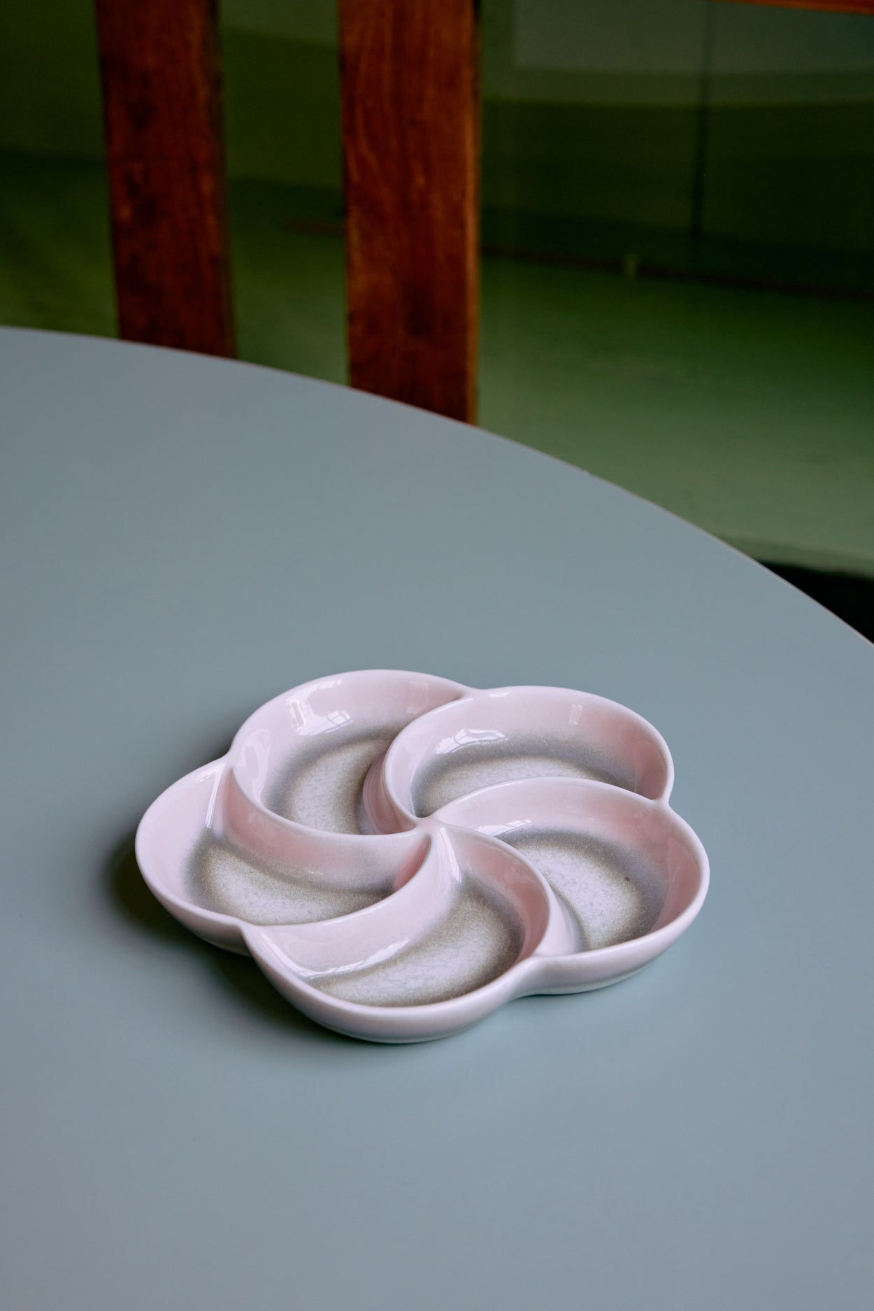 Céramique des années 70 : Plateau à goûter - Maison Caldeira
