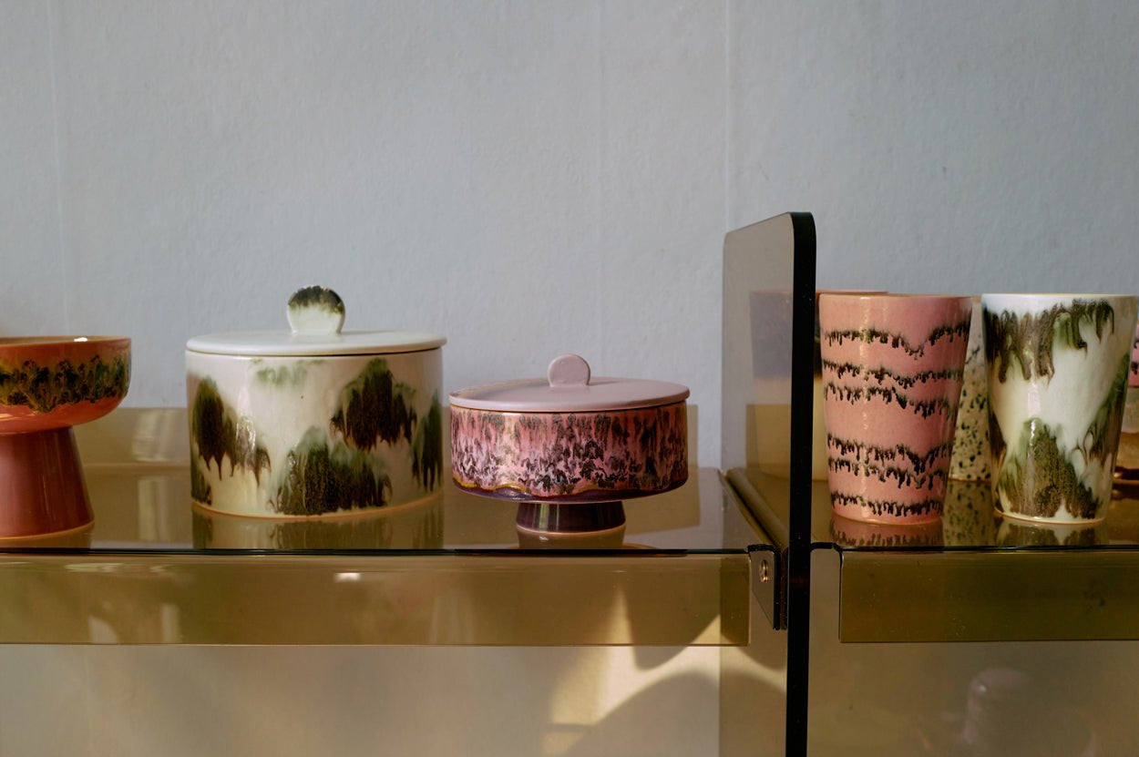 Céramique des années 70 : Pot à biscuits - Maison Caldeira