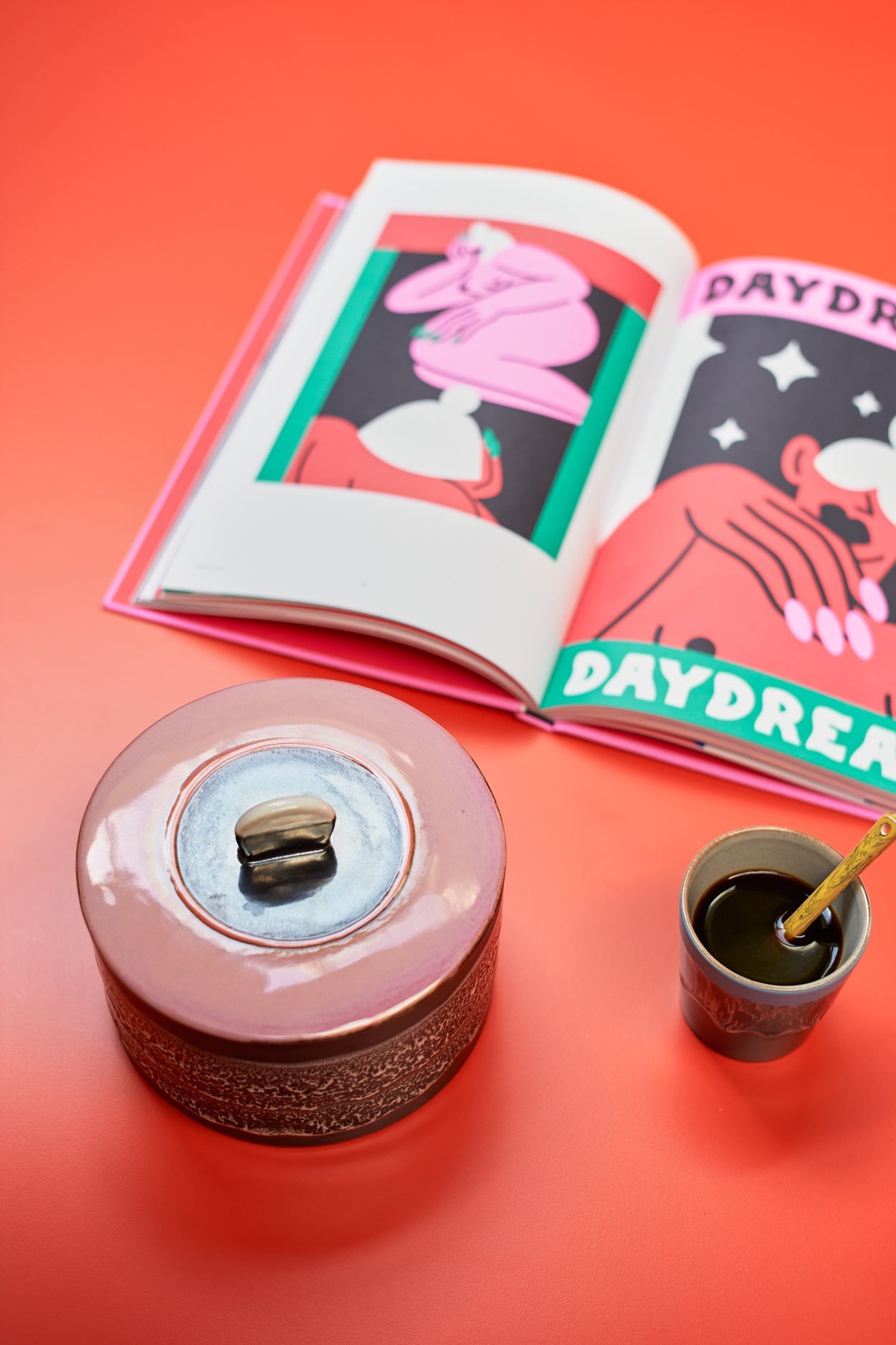 Céramique des années 70 : Pot à biscuits - Maison Caldeira