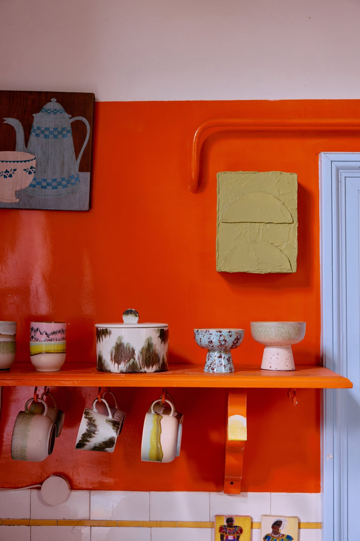 Céramique des années 70 : Pot à biscuits - Maison Caldeira